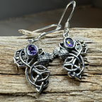 Marcasite Thistle Earrings