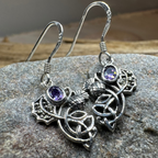 Marcasite Thistle Earrings