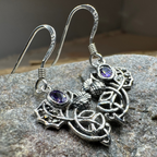 Marcasite Thistle Earrings