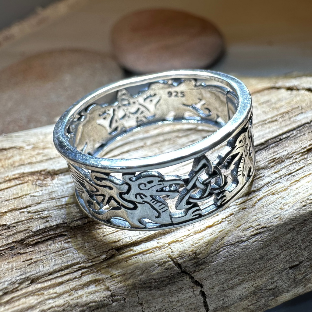Welsh Dragon Band Ring