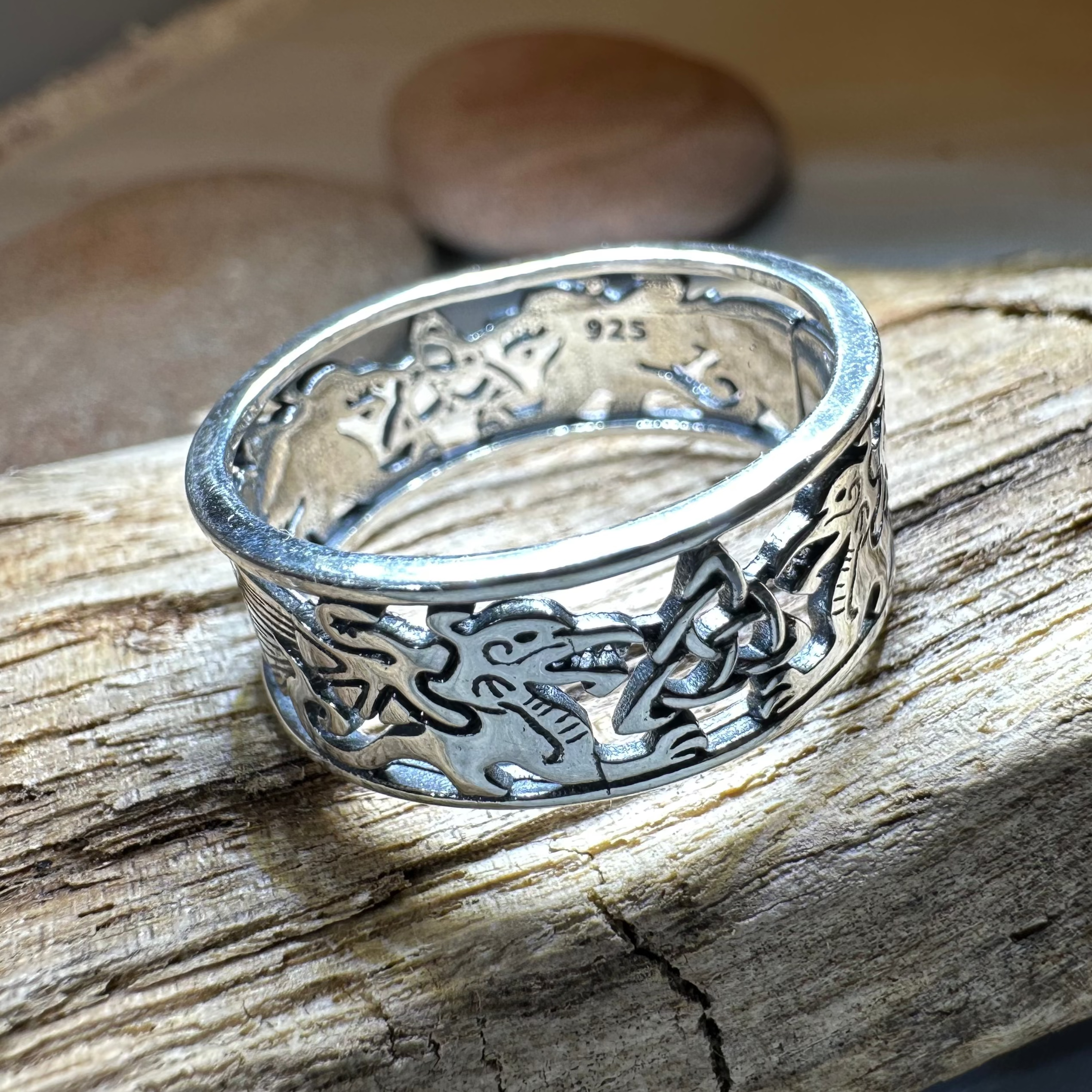 Welsh Dragon Band Ring