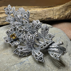 Marcasite Sweet Blossom Brooch