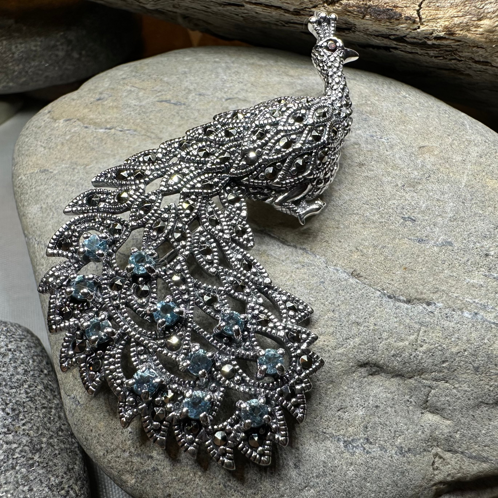 Bellevue Peacock Brooch & Pendant