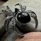 Marcasite Spider Brooch