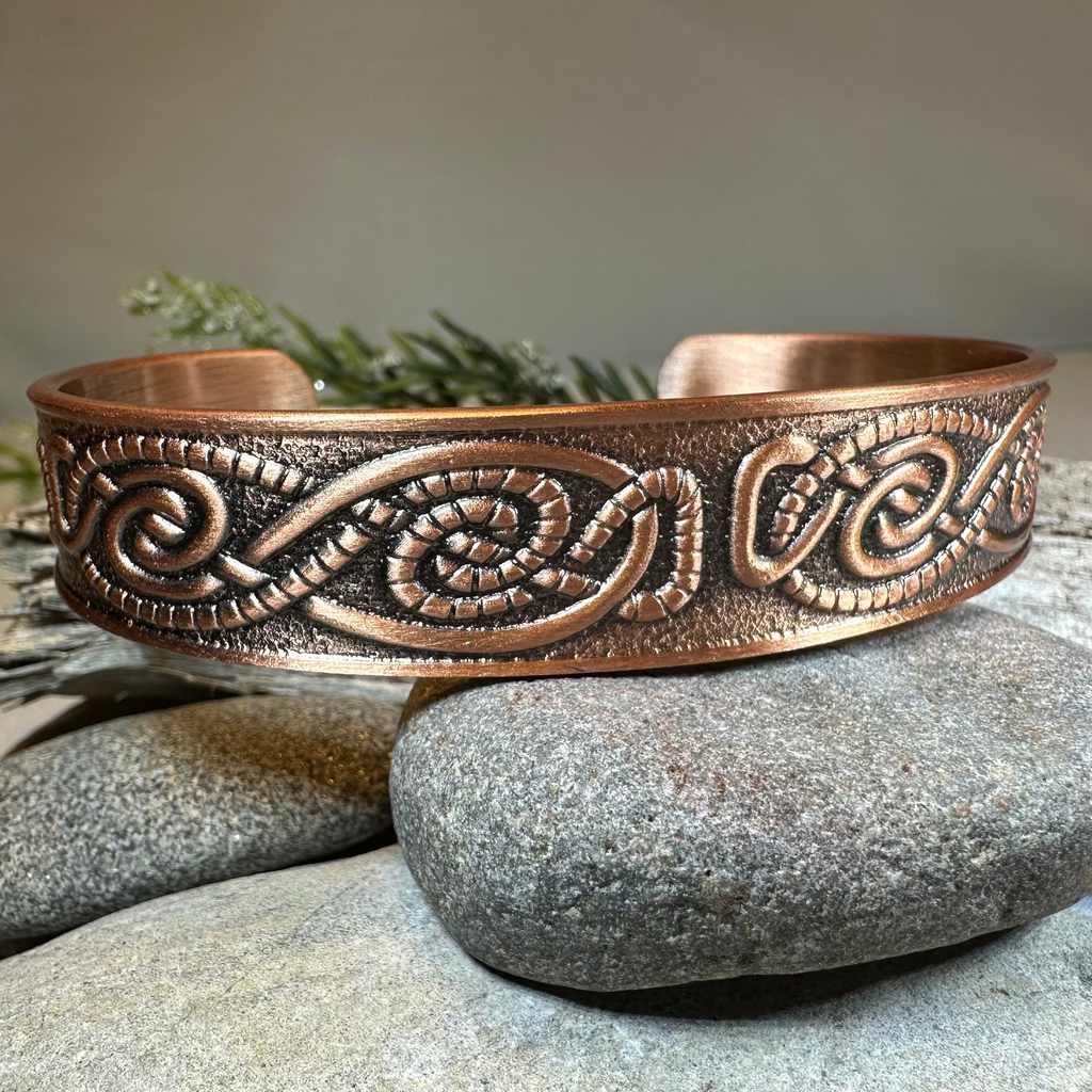 Talorc Celtic Copper Cuff Bracelet
