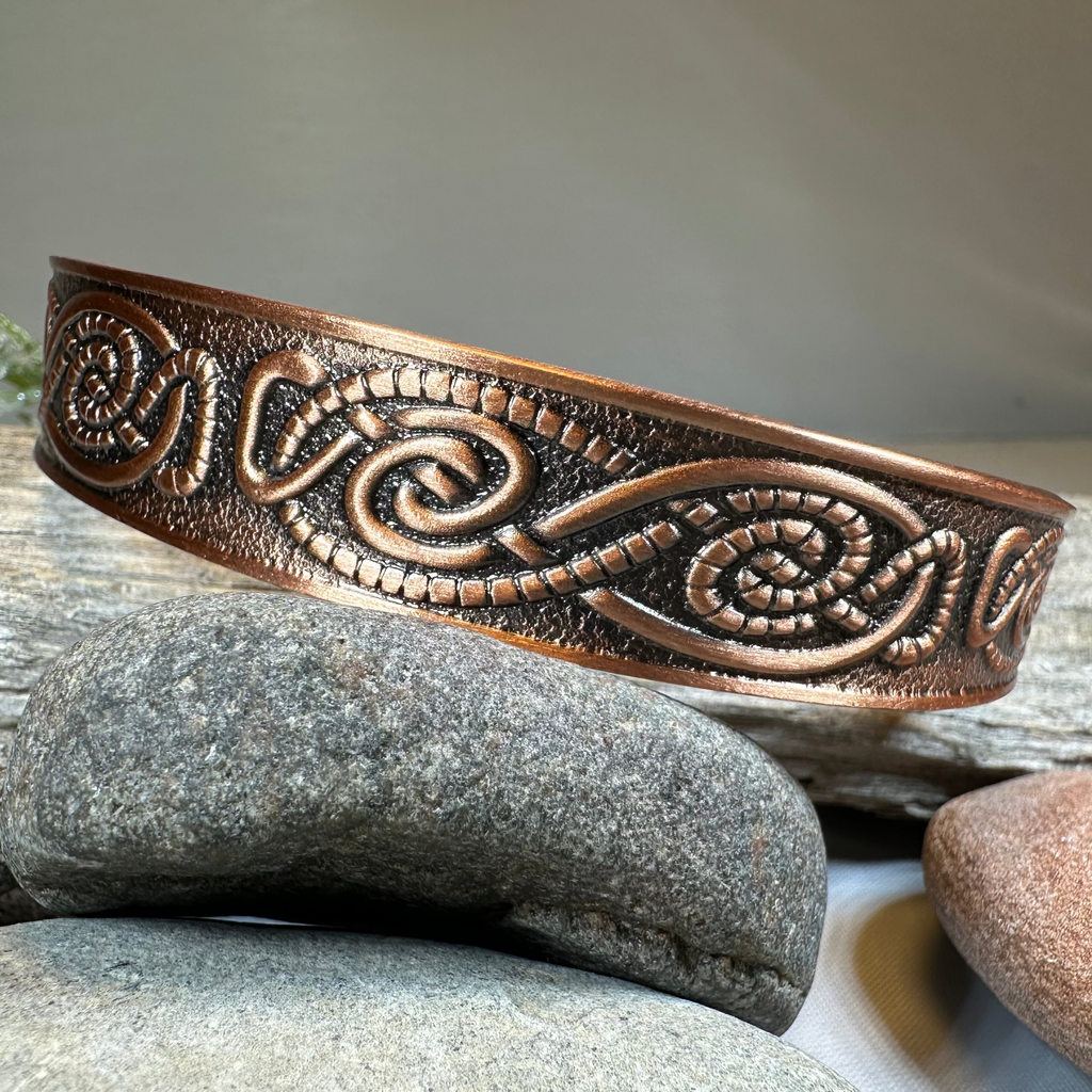 Talorc Celtic Copper Cuff Bracelet