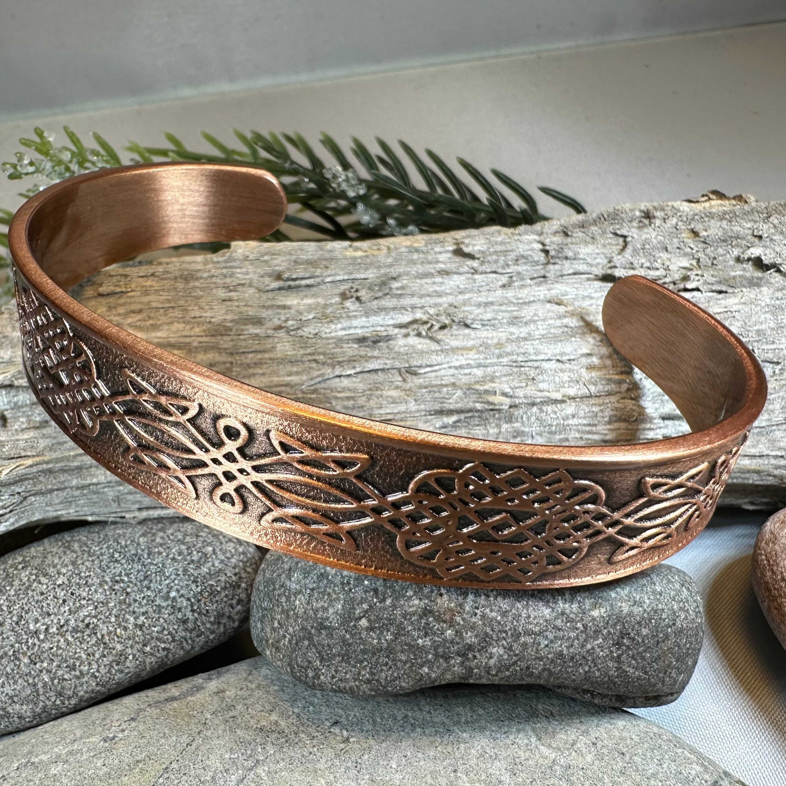 Ethne Celtic Copper Cuff Bracelet