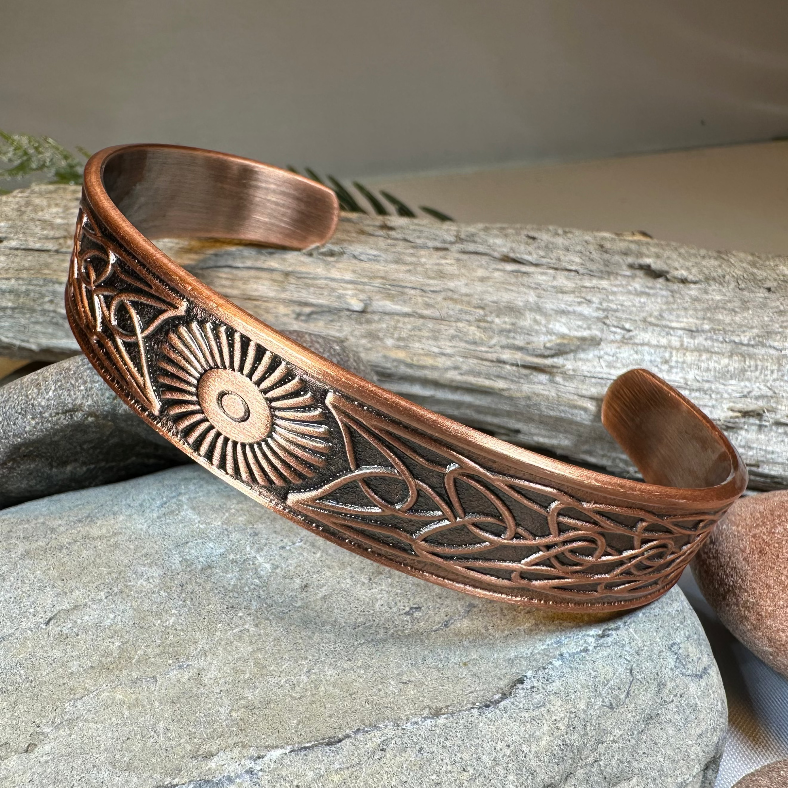 Talorgan Celtic Copper Cuff Bracelet