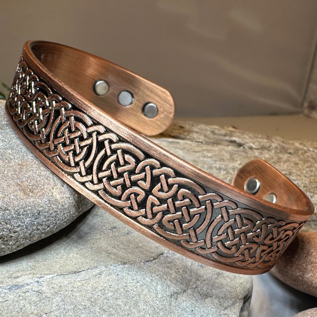 Domnall Celtic Copper Cuff Bracelet