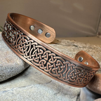 Domnall Celtic Copper Cuff Bracelet