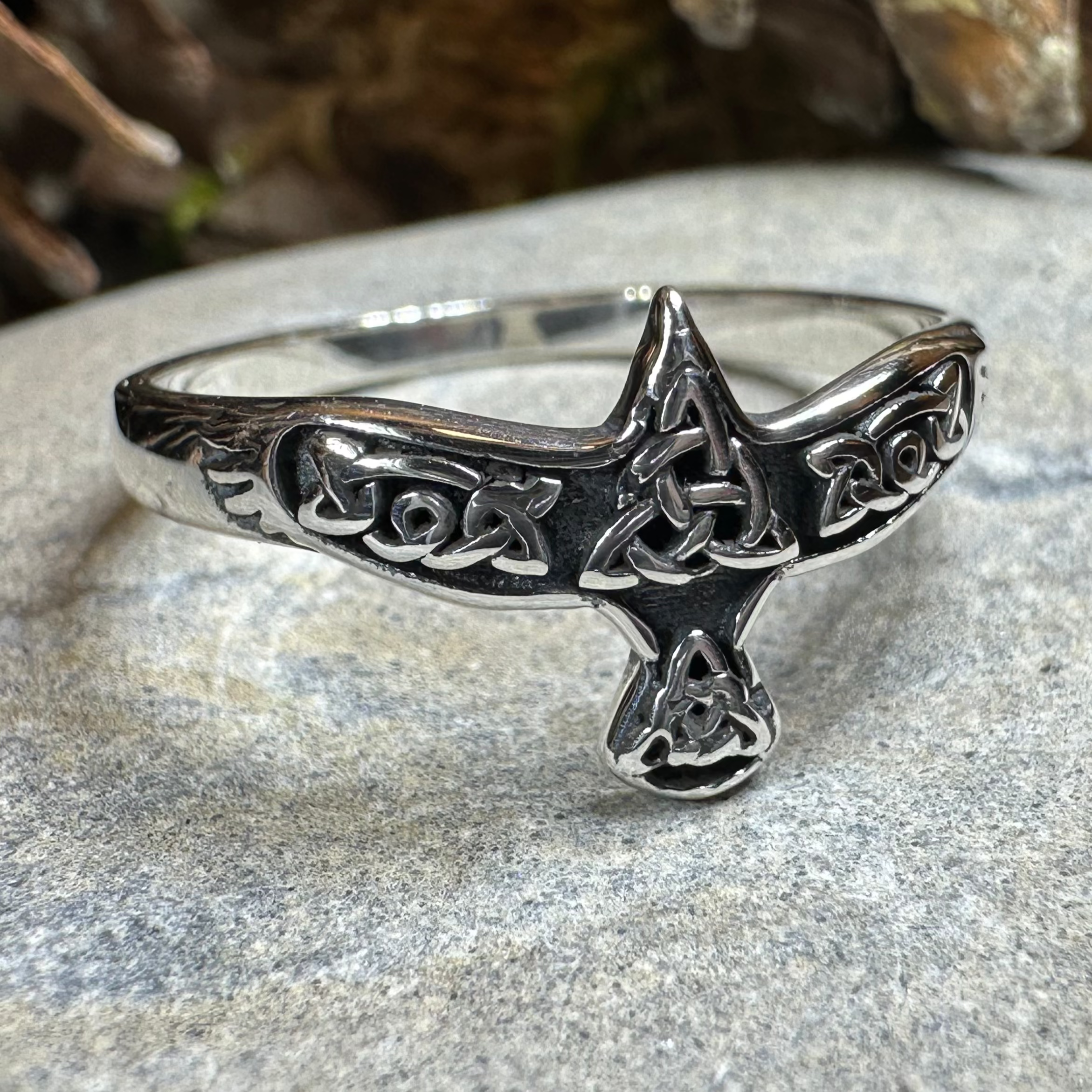 Soar Celtic Raven Ring