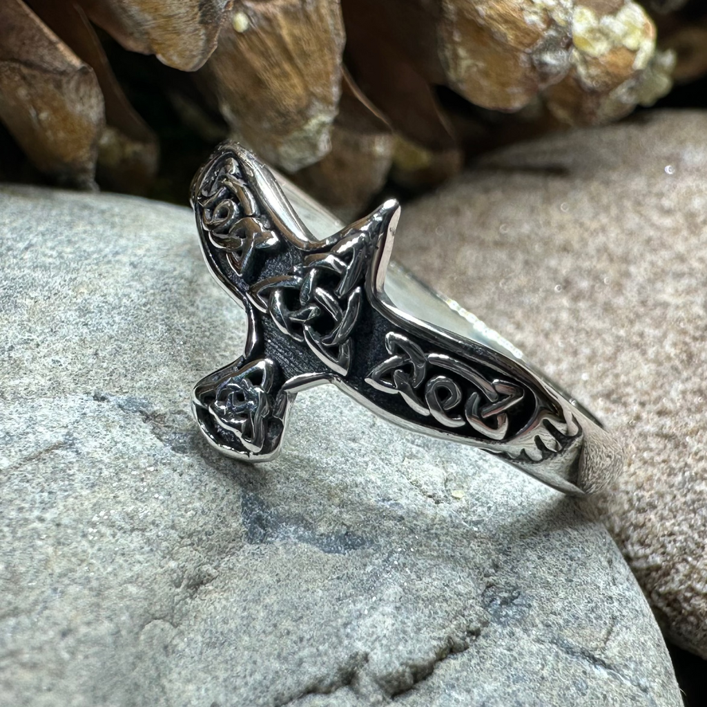 Soar Celtic Raven Ring