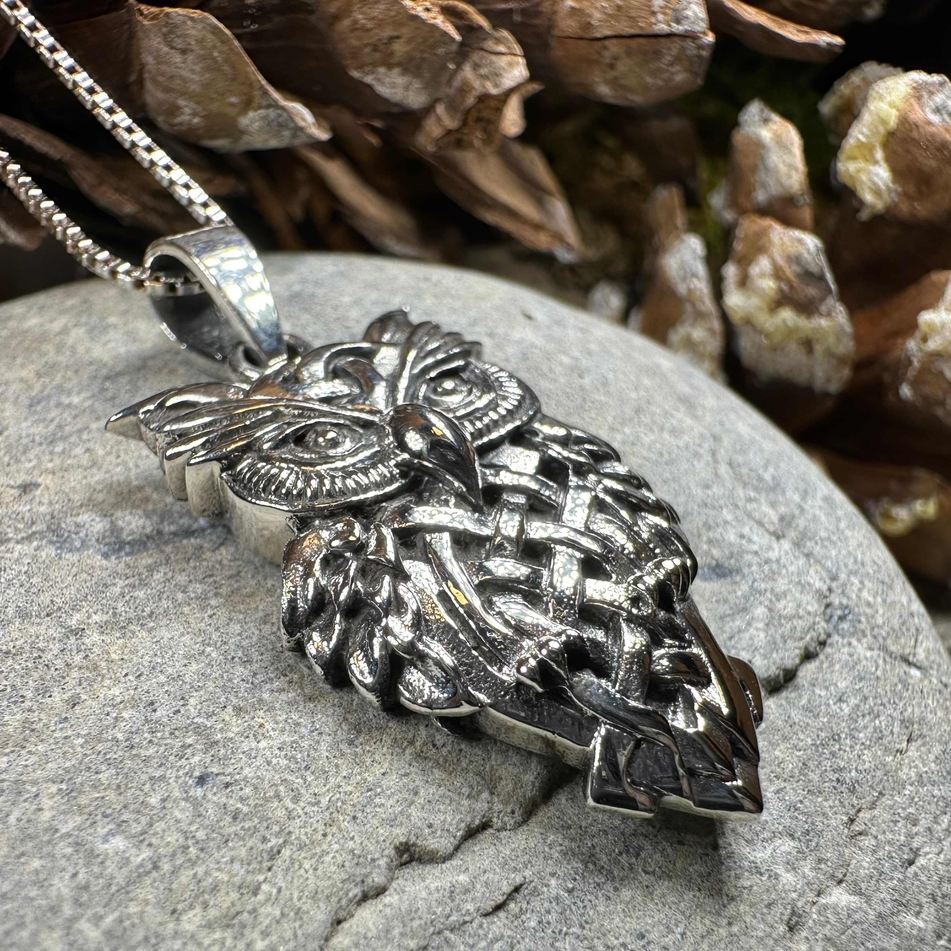 Owl Celtic Knot Necklace