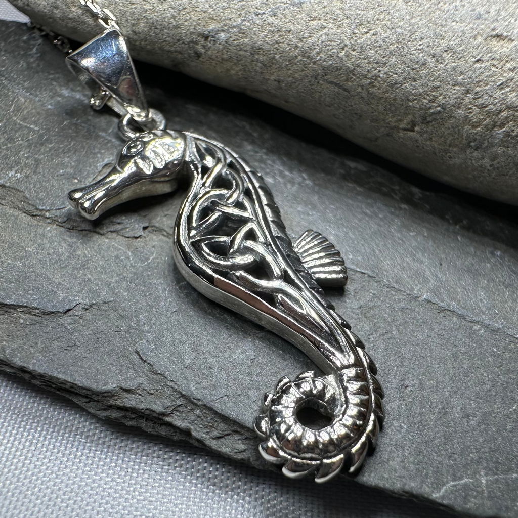 Serendipity Celtic Seahorse Necklace