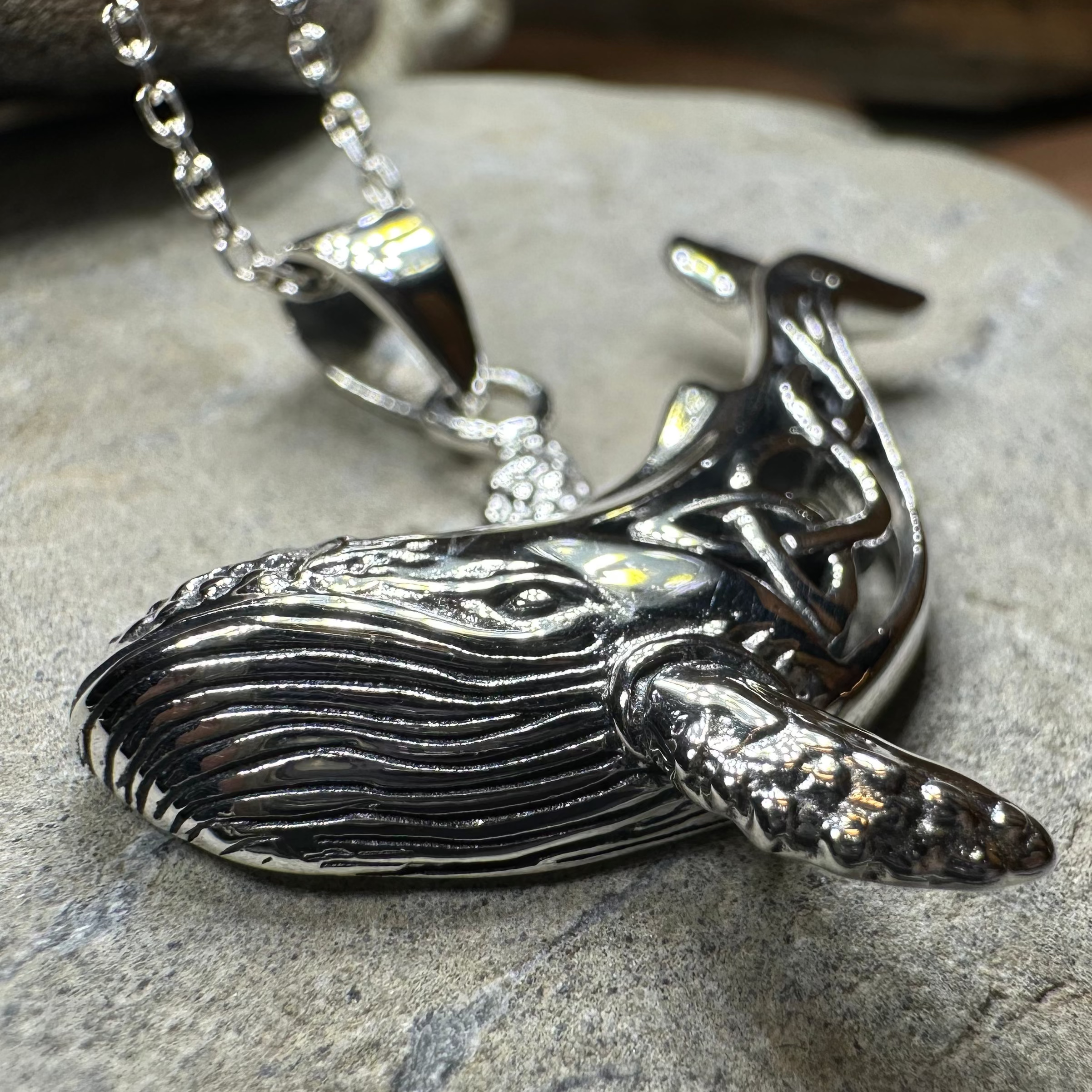 Celtic Knot Whale Necklace