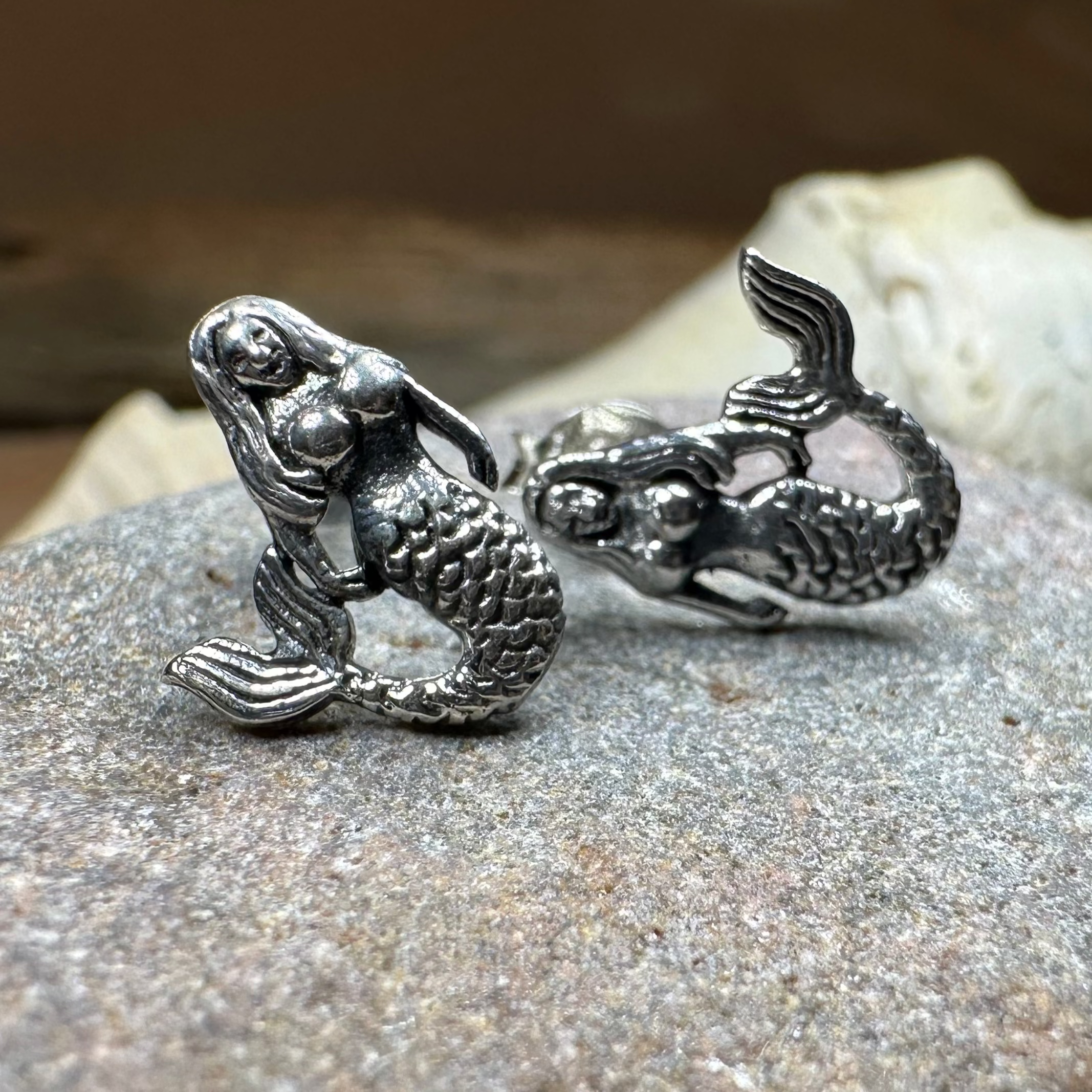 Mermaid Post Earrings