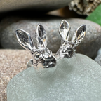 Thistledown Rabbit Post Earrings