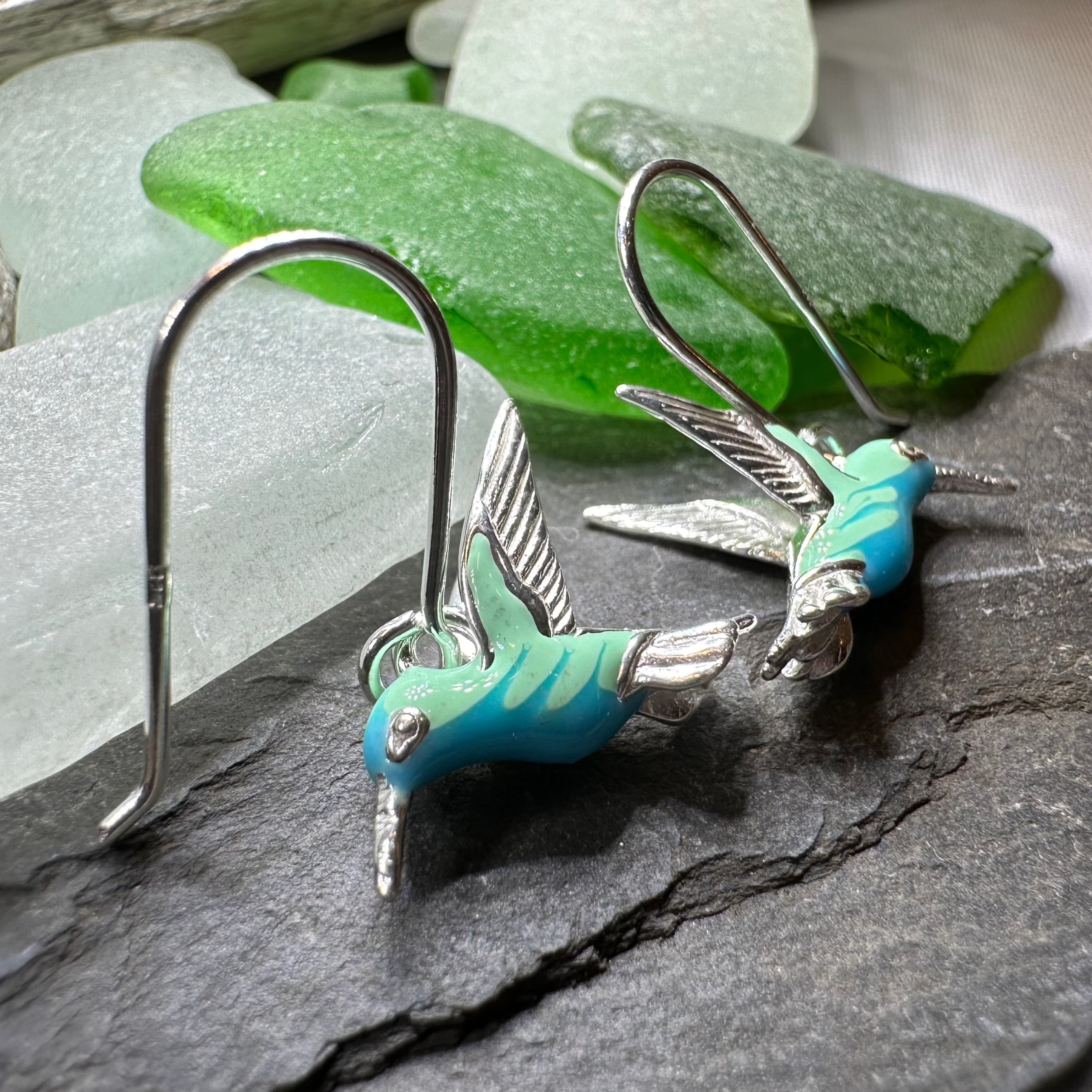 Colibrì Hummingbird Earrings