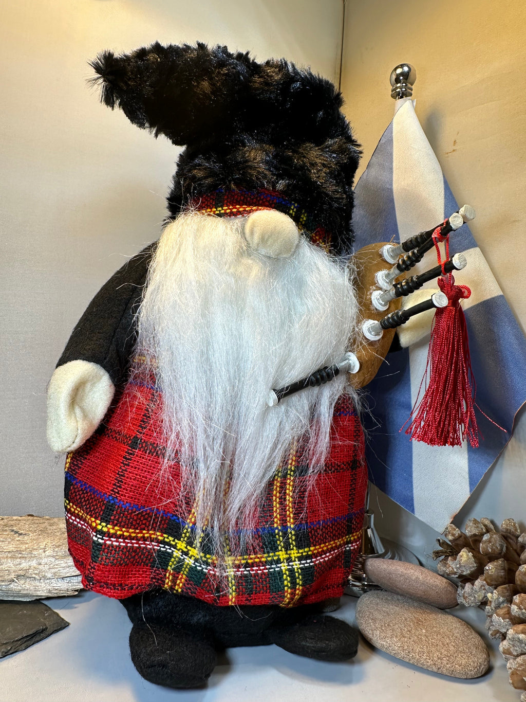 Scottish Bagpiper Gnome Gift