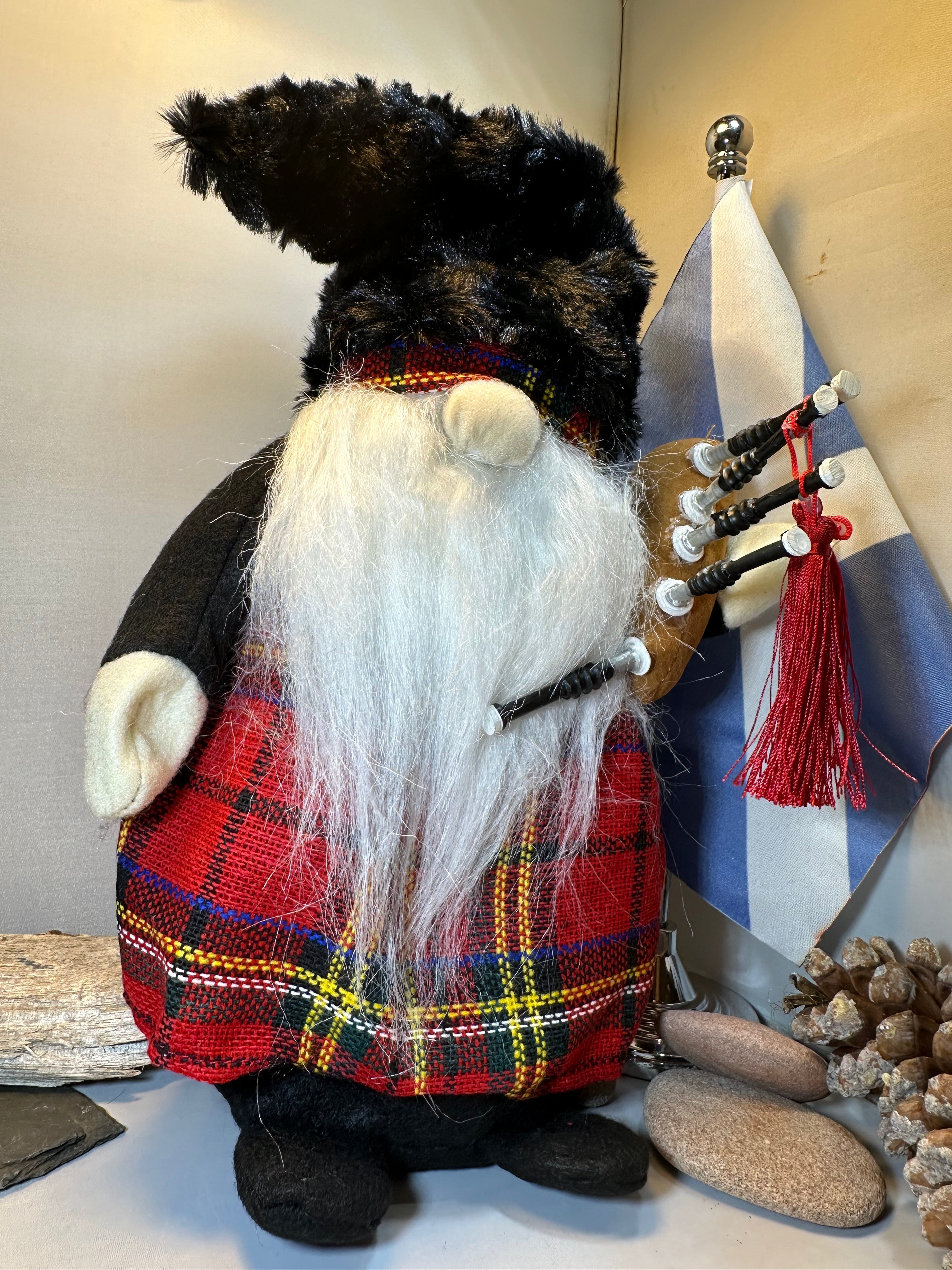 Scottish Bagpiper Gnome Gift