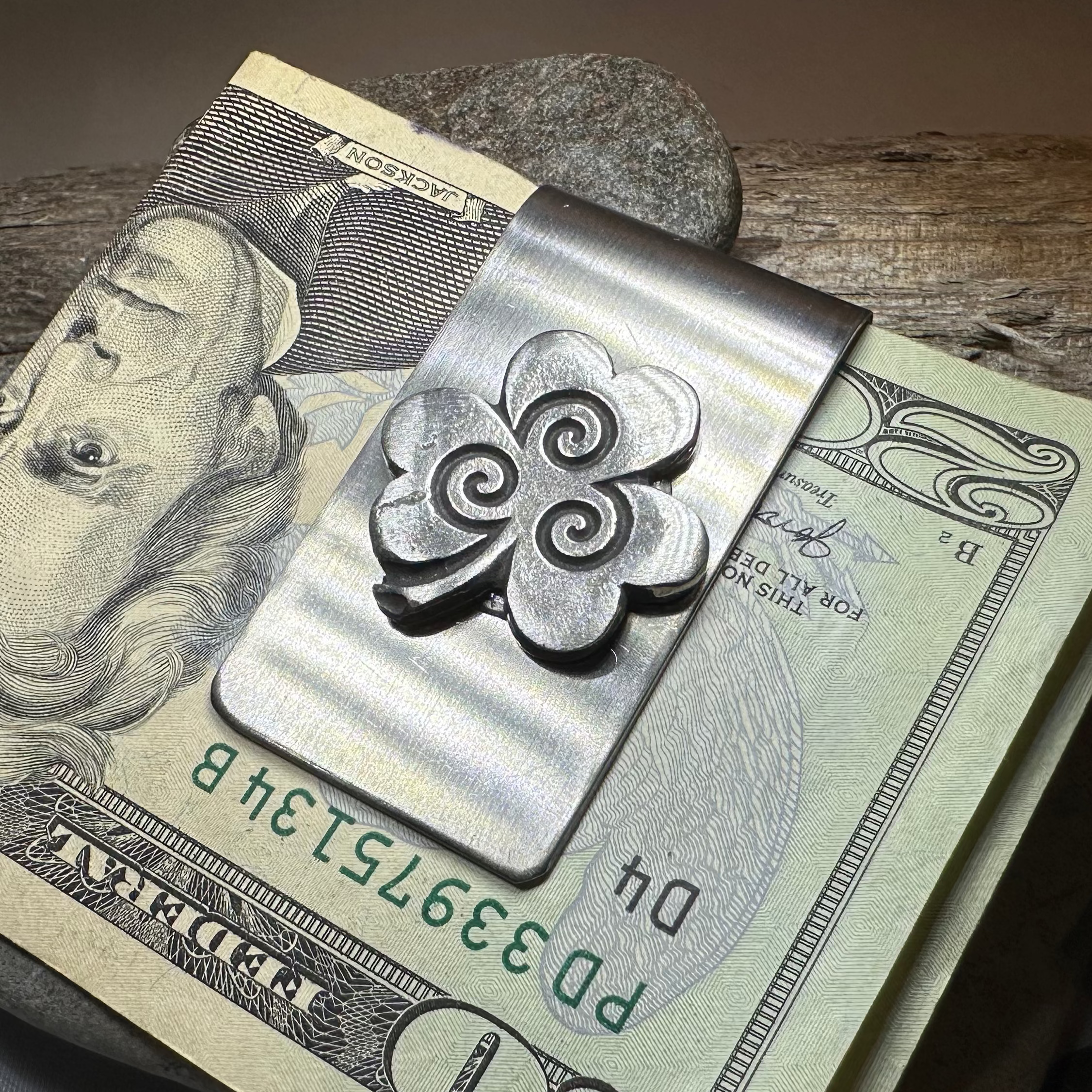 Celtic Shamrock Money Clip