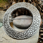 Cahir Celtic Trinity Knot Tartan Pin