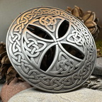 Large Celtic Cross Tartan Pin