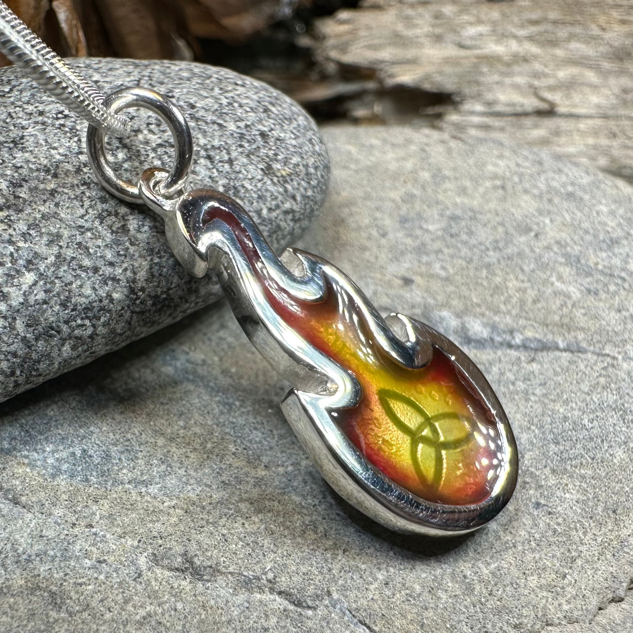 Mystical Celtic Flame Necklace