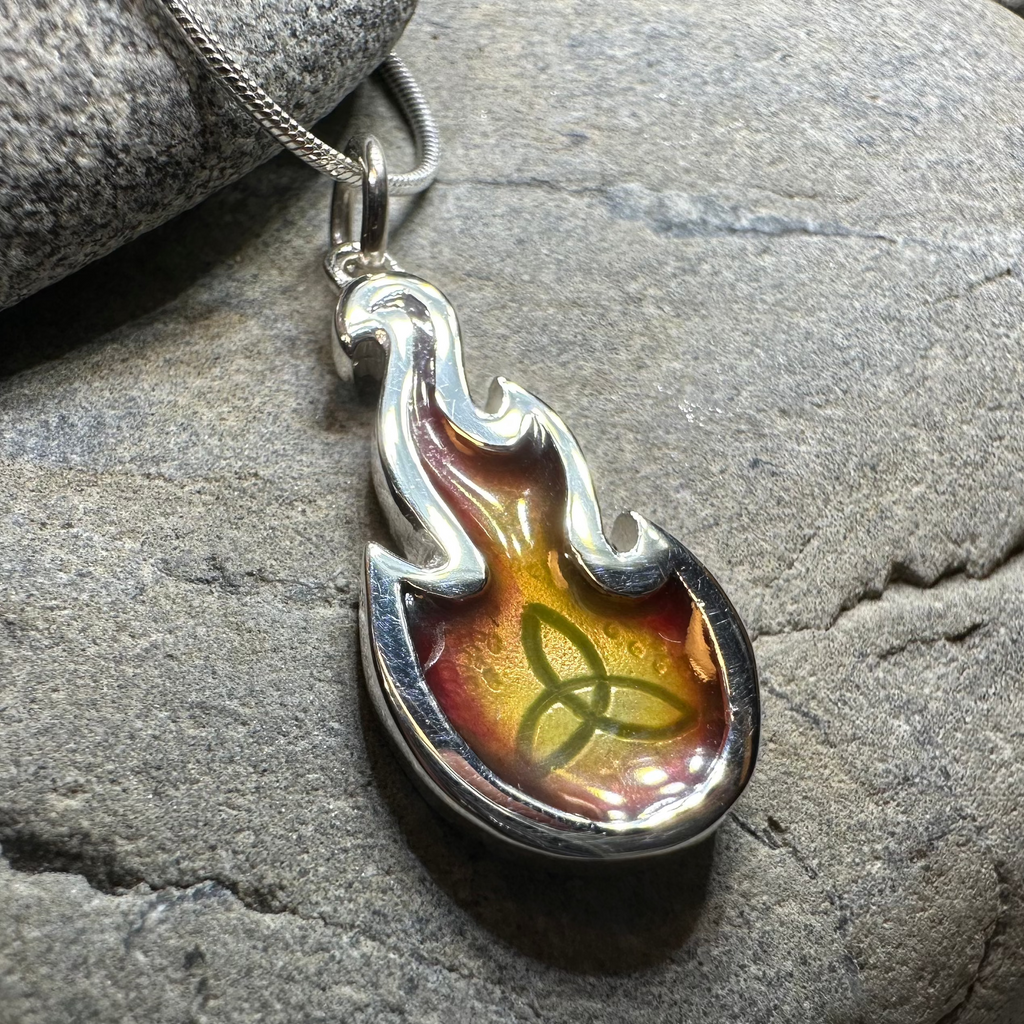 Mystical Celtic Flame Necklace