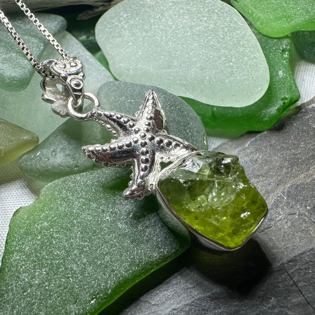 Starfish Peridot Necklace