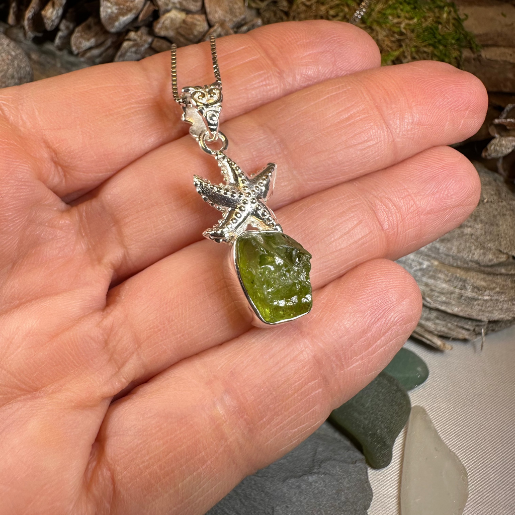 Starfish Peridot Necklace