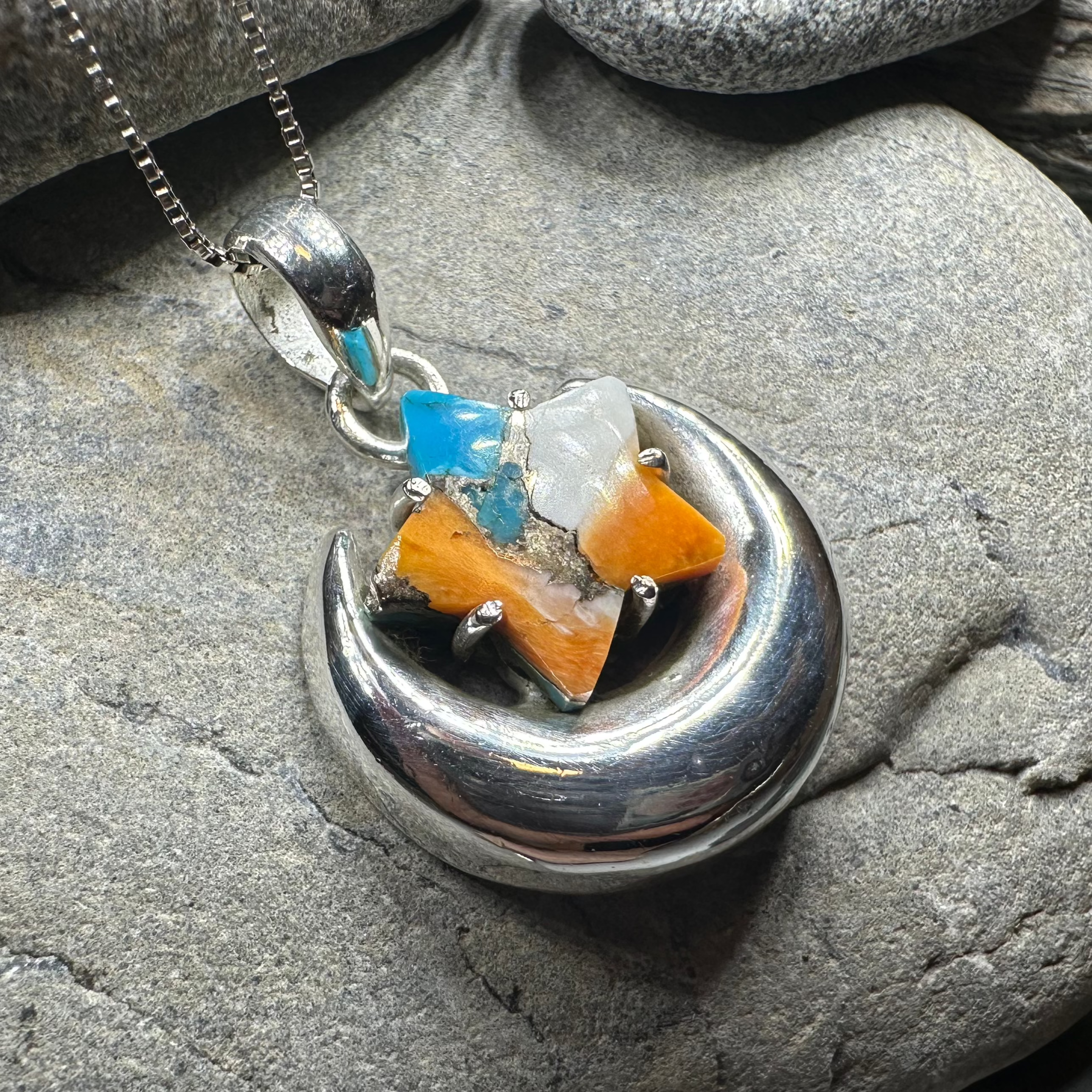 Dreamweaver Moon & Star Necklace