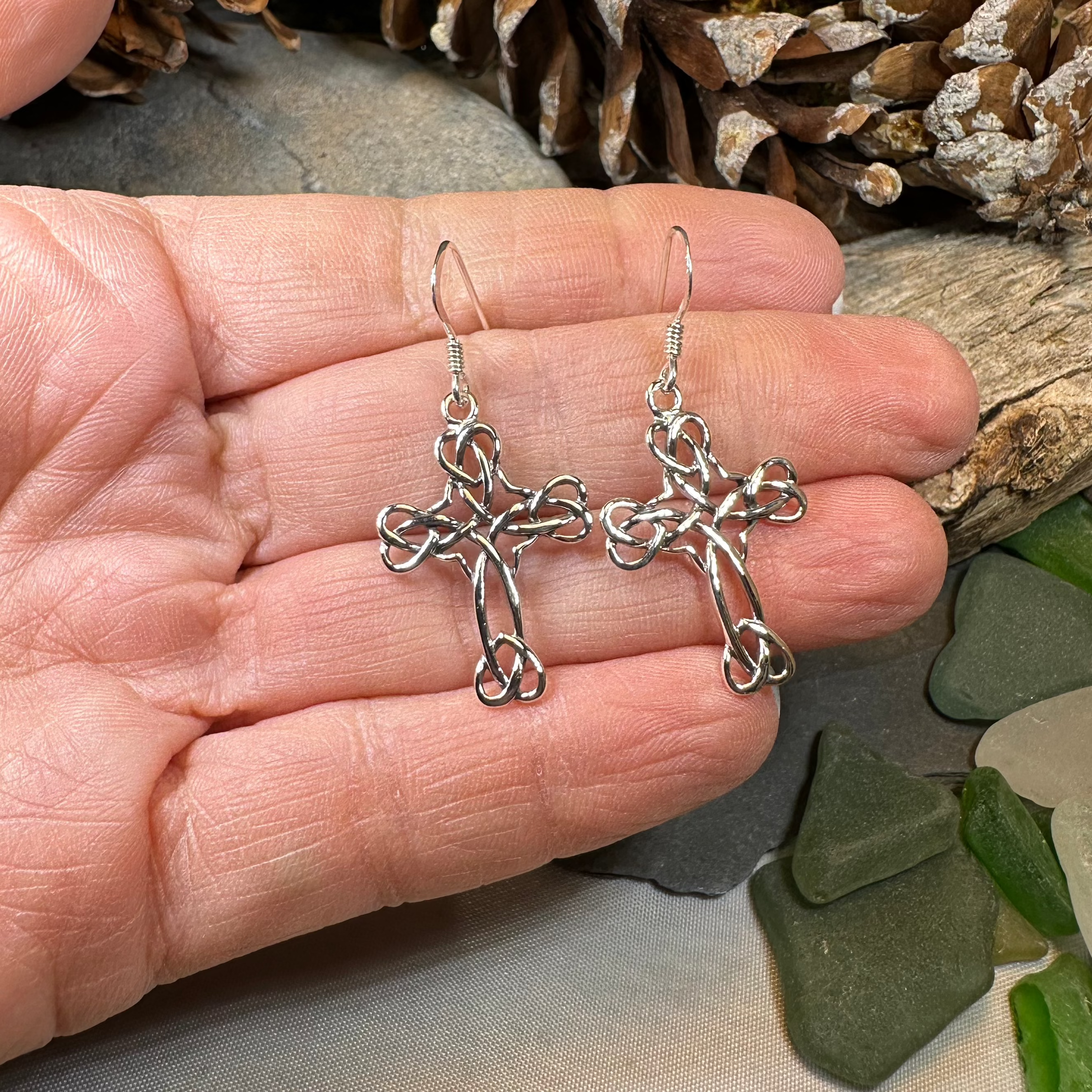 Angelisa Celtic Cross Earrings