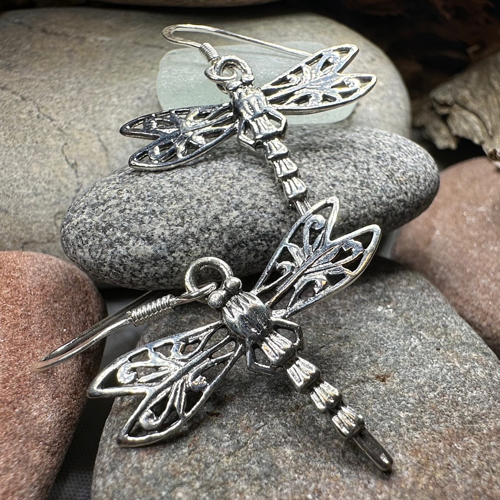 Dragonfly Drop Earrings