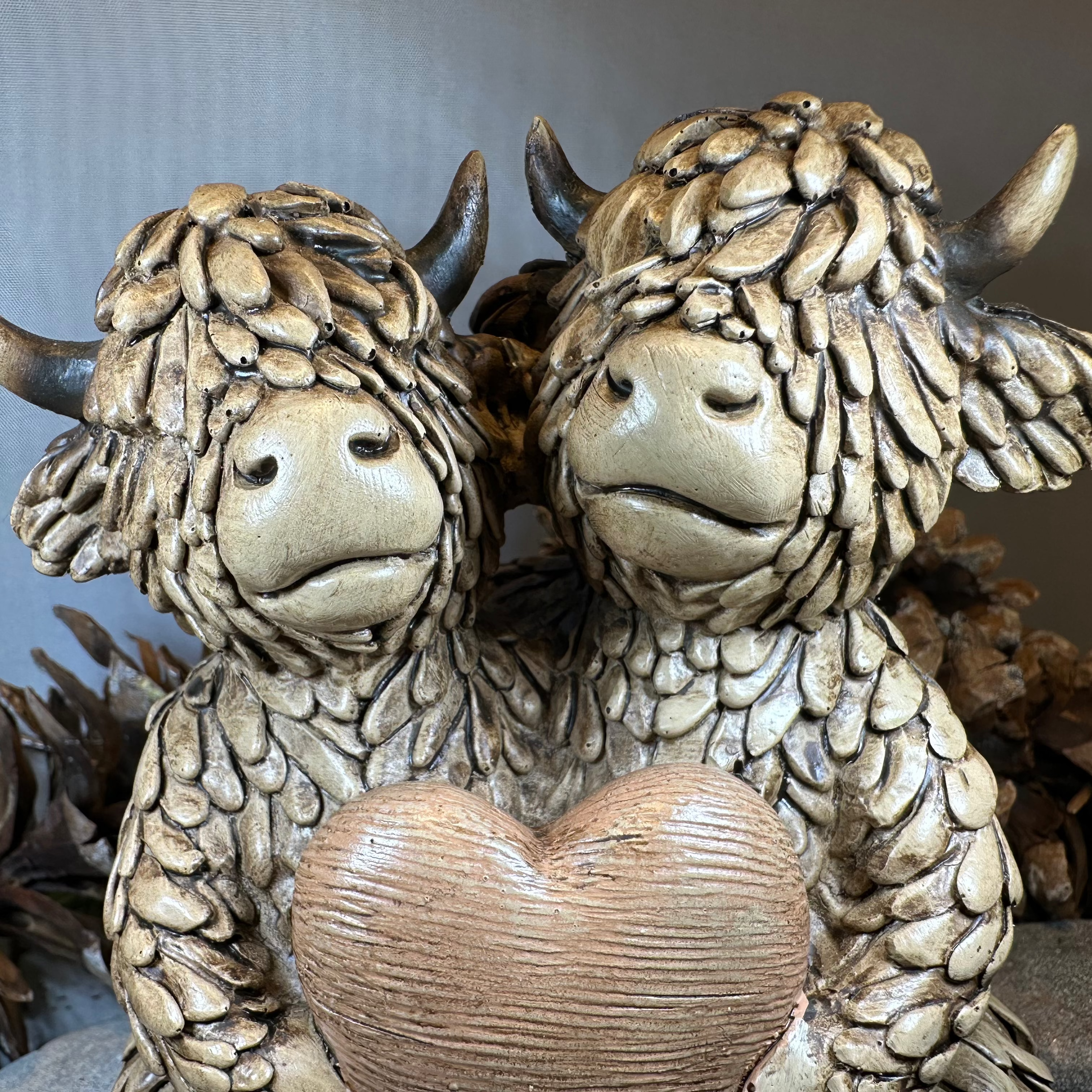 We Have Each Other Highland Cow Figurine