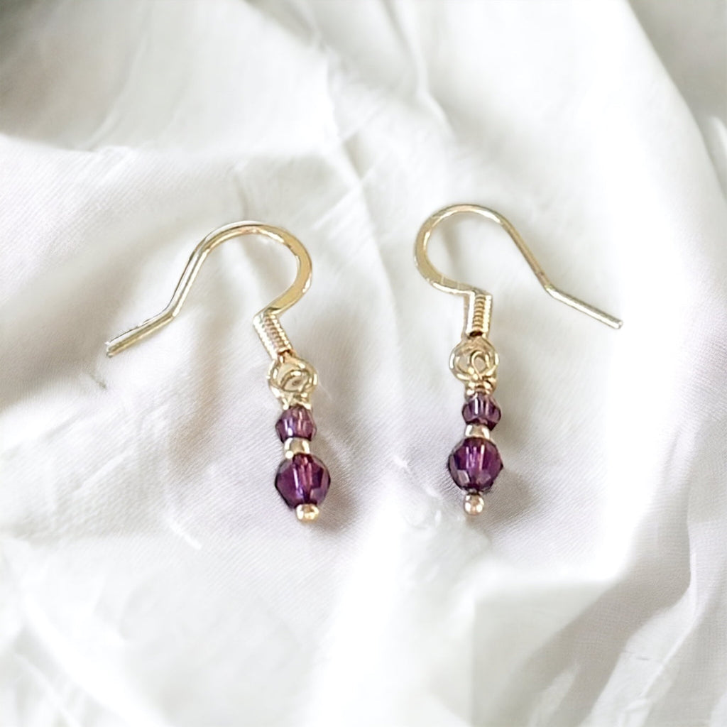 Gioia Dainty Amethyst Earrings