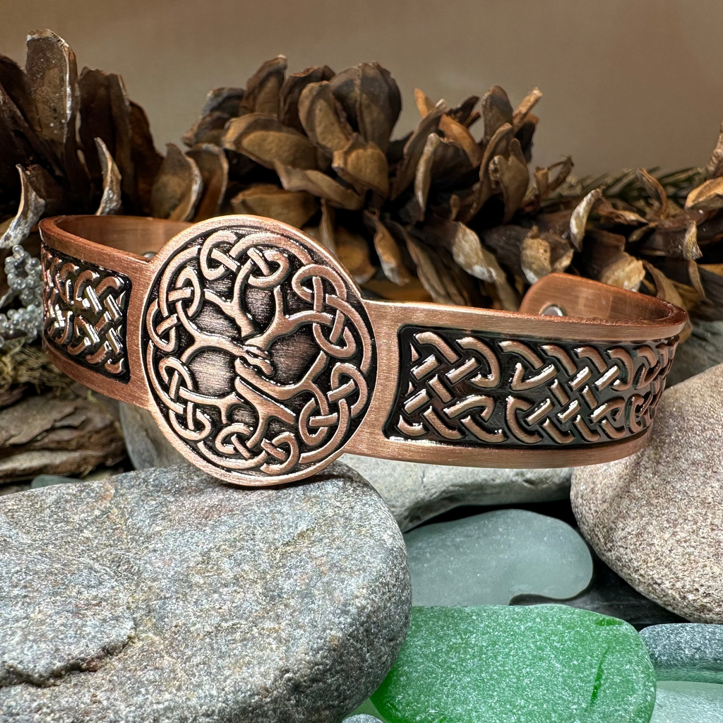 Tree of Life Copper Cuff Bracelet