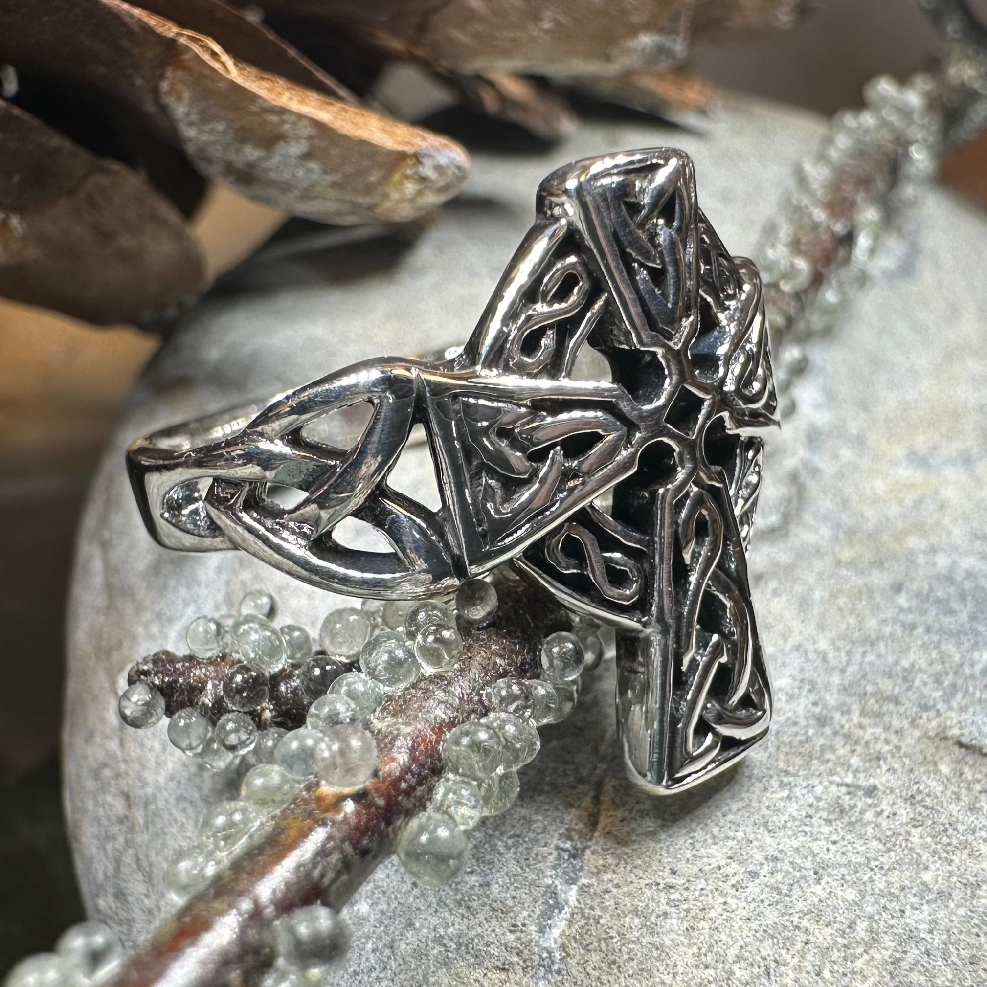 Classic Celtic Cross Ring
