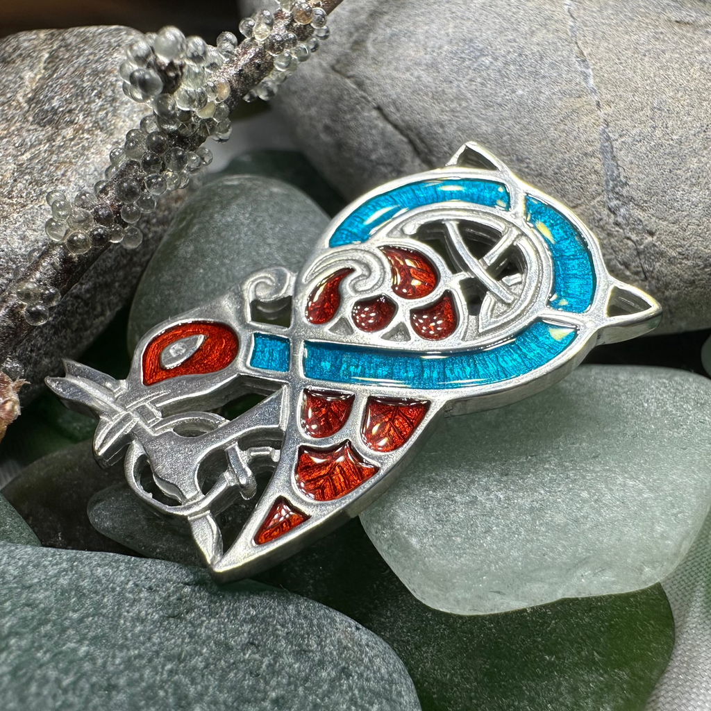 Book of Kells Celtic Bird Brooch