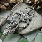 Viking Wolf Celtic Brooch