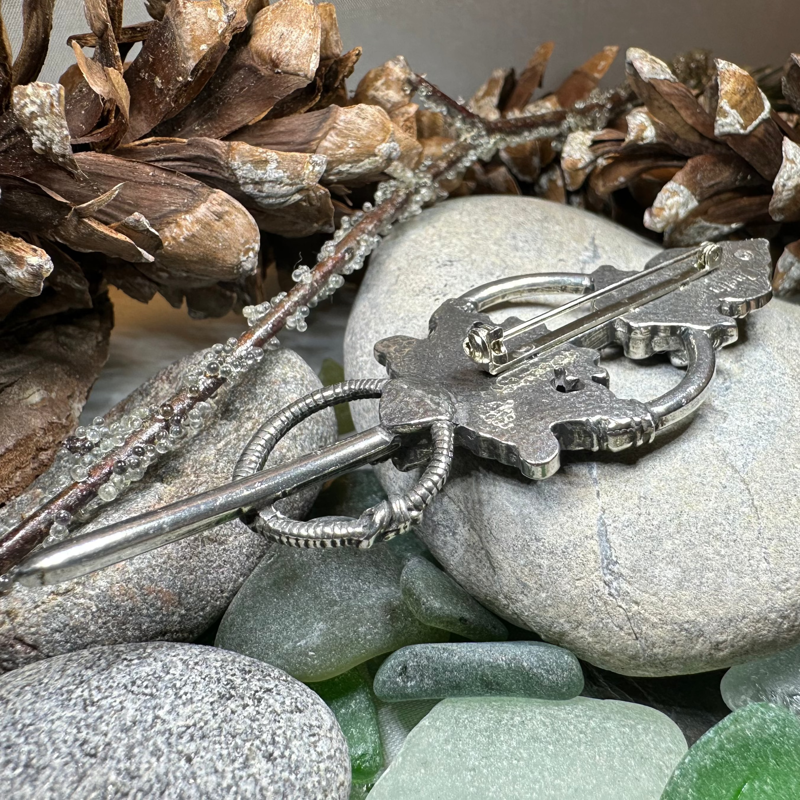 Viking Wolf Celtic Brooch