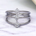 Ciara Triple CZ Ring - Gold or Silver