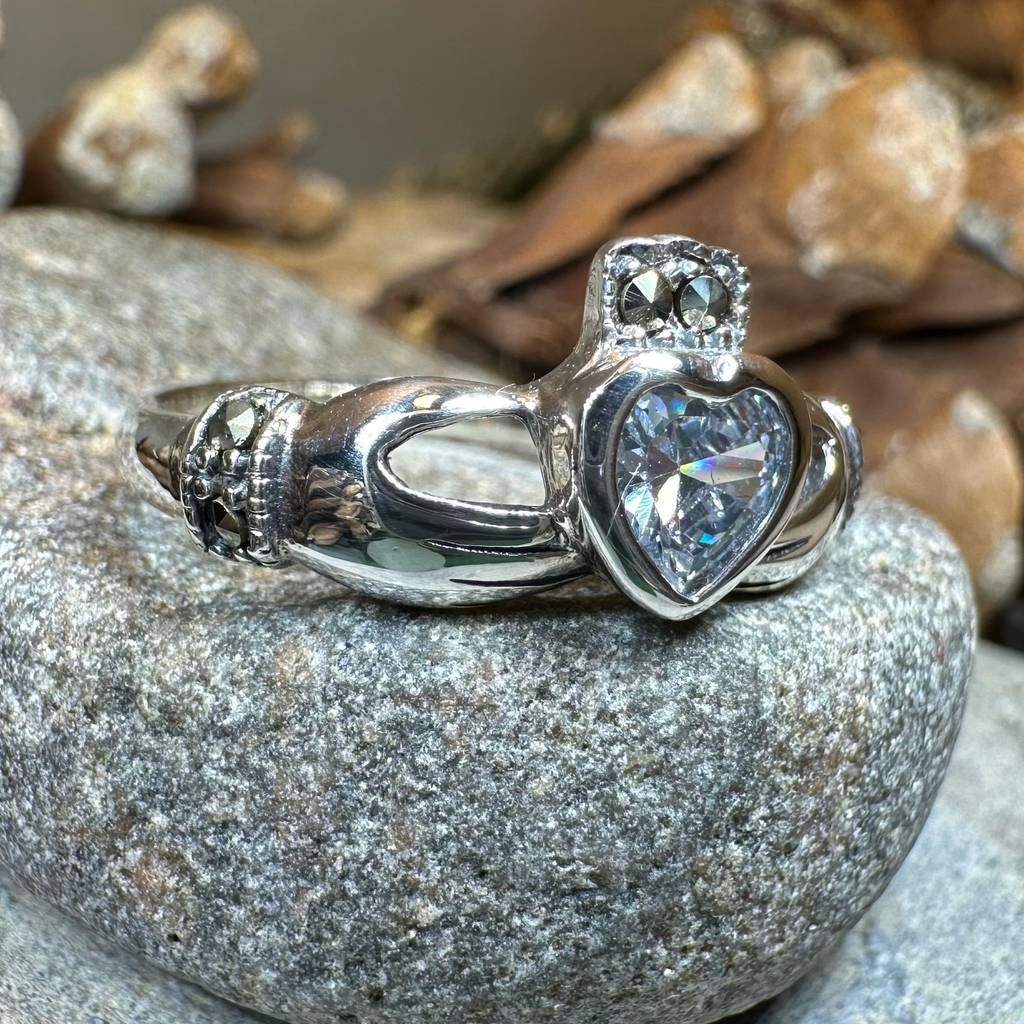 Ree Marcasite Claddagh Ring