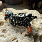 Coastal Puffin Marcasite Brooch
