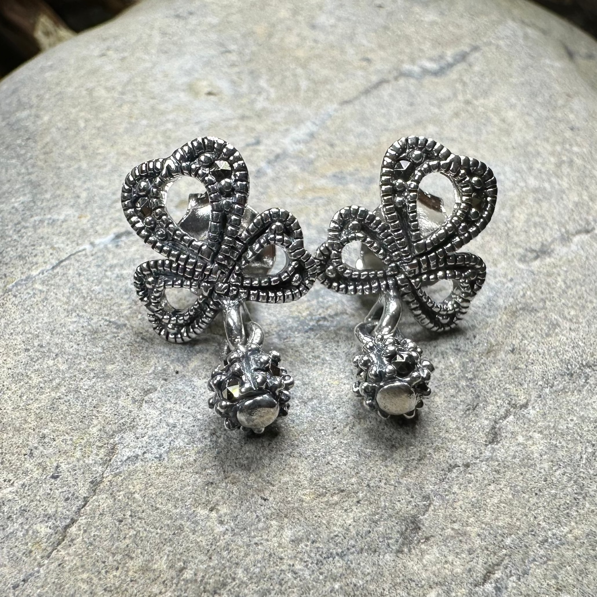 Connemara Shamrock Post Earrings