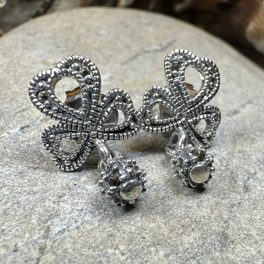 Connemara Shamrock Post Earrings