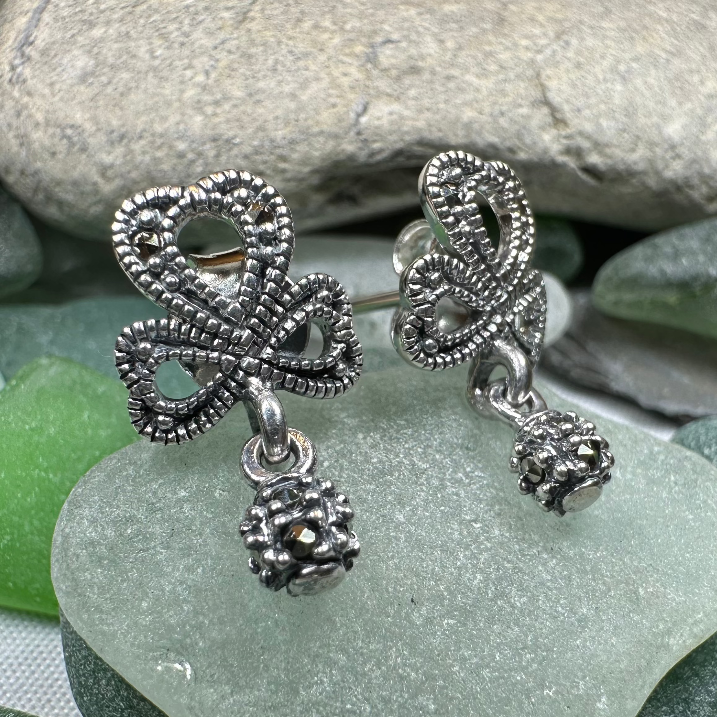 Connemara Shamrock Post Earrings