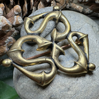Bronze Roman Triquetra Brooch