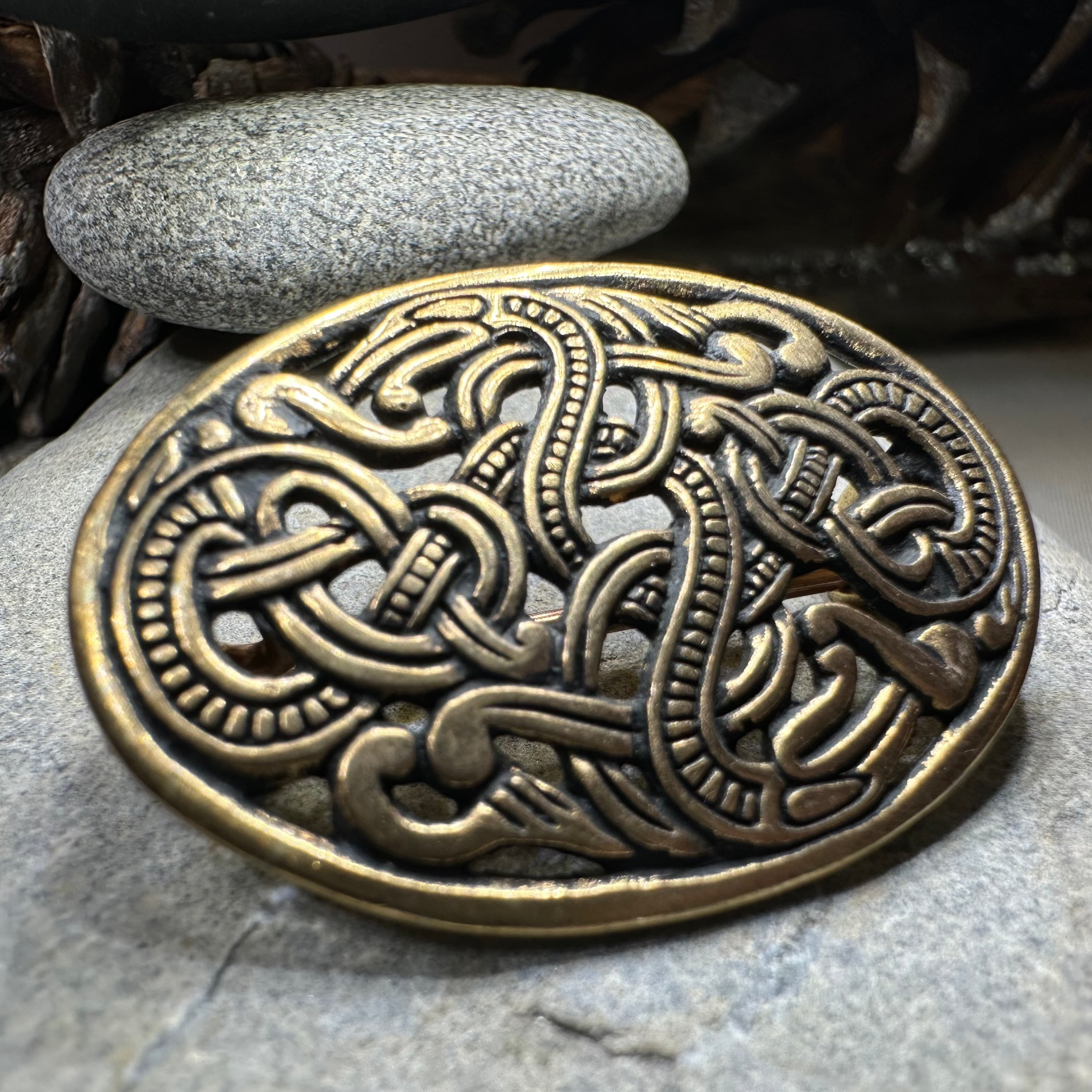 Bronze Atli Viking Brooch