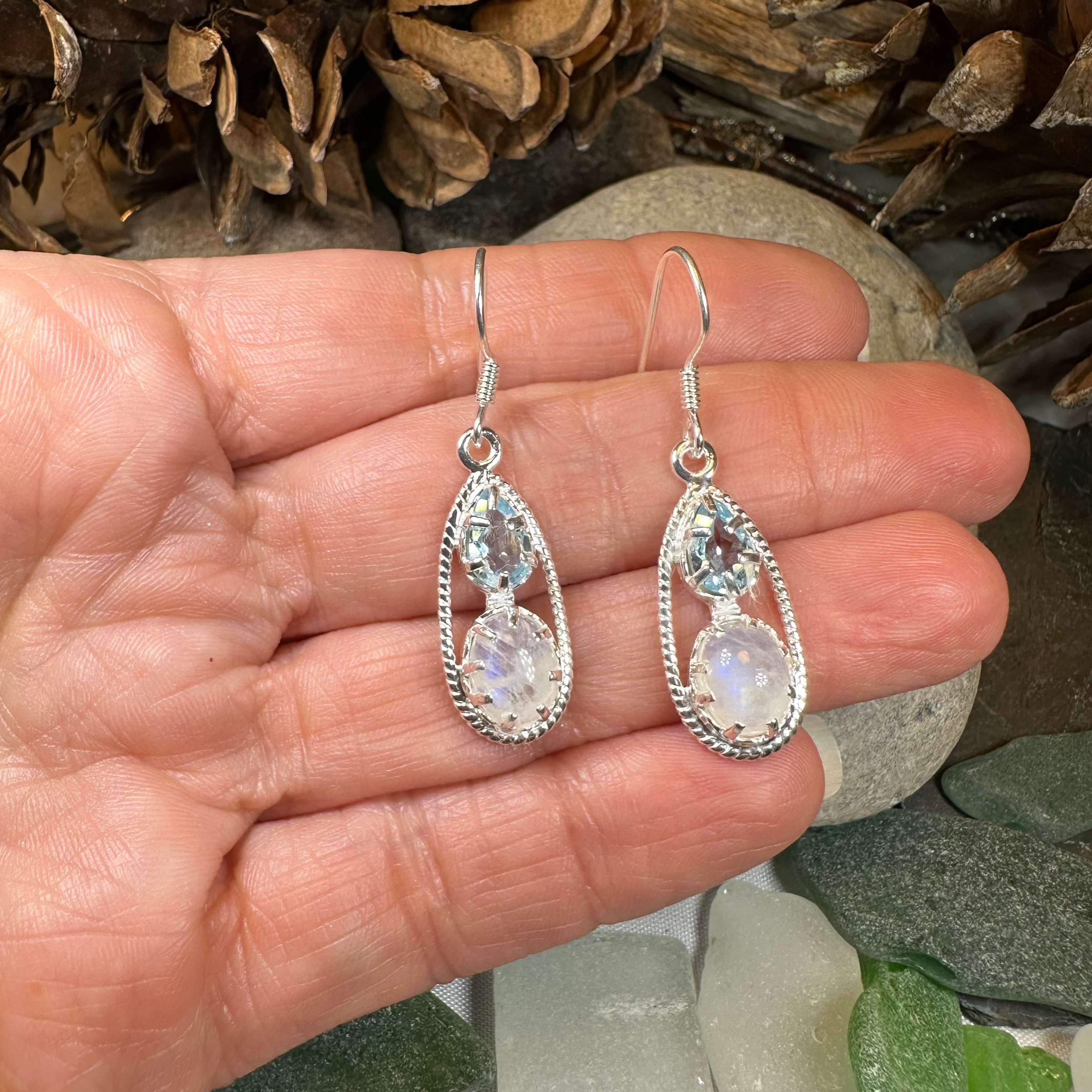 Diana Moonstone Earrings